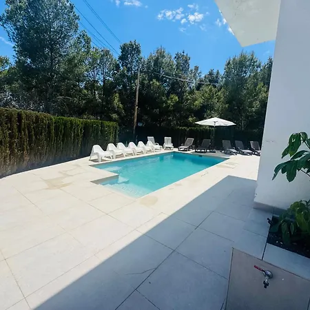 Lujo Playa Piscina Jardin Barbacoa Ideal Familias Y Grupos *